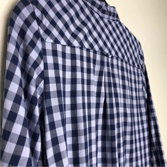 ❤️ 🆕 TALBOTS Gingham Popover Tunic Side buttons M - Picture 11 of 13